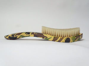 (Soft) Green camouflaged handle brush